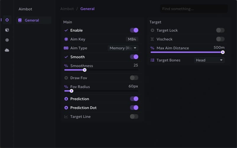 Ancient Arc Raiders External AIM menu