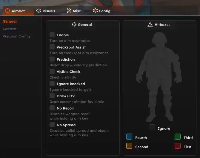 Exodus Fortnite AIM menu
