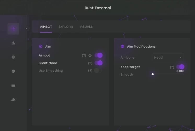 Matrix Rust External AIM menu