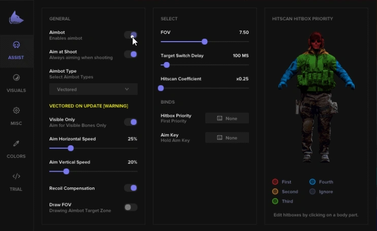 Fecurity Fortnite AIM menu