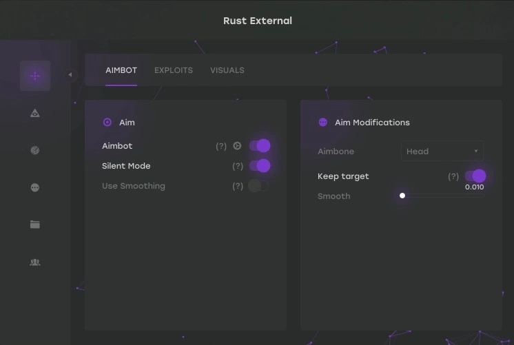 Matrix Rust External AIM menu